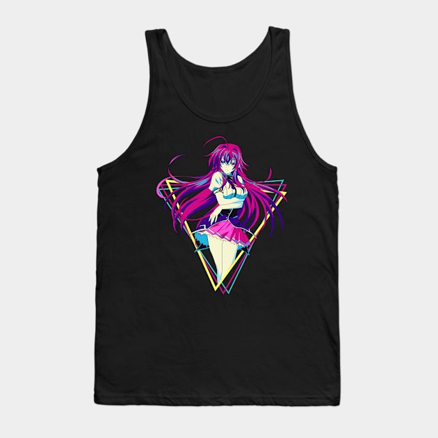 High School DxD - Rias Gremory | Retro Anime Tank Top by mounier